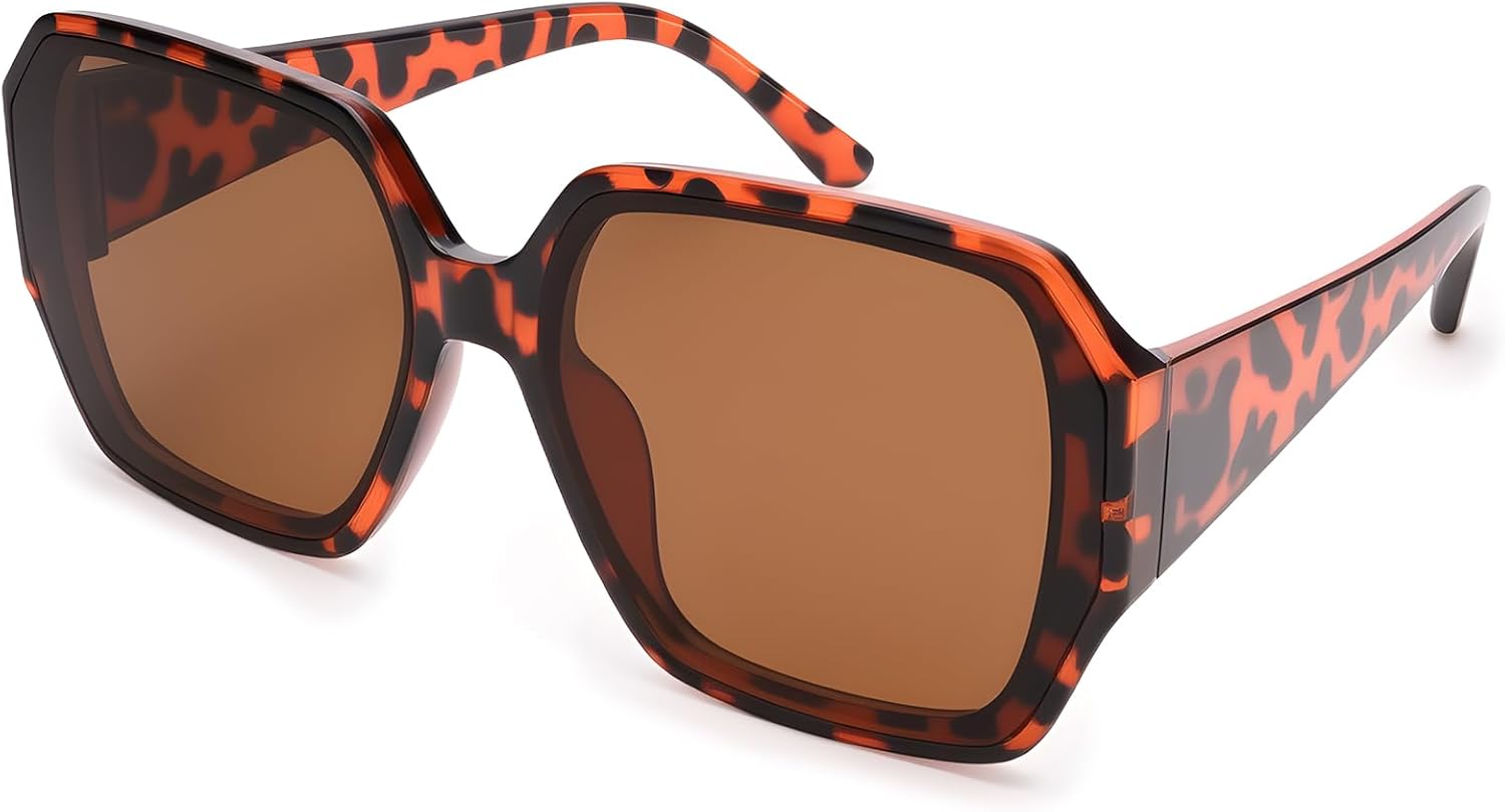 Большие квадратные солнцезащитные очки Dollger для женщин, модные большие широкие солнцезащитные очки для мужчин, защита от УФ-излучения, унисекс, Tortoise Frame Brown Lens
Большие квадратные солнцезащитные очки Dollger для женщин, модные большие широкие солнцезащитные очки для мужчин, защита от УФ-излучения, унисекс, Tortoise Frame Brown Lens