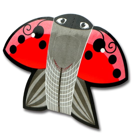 500 штук трафаретов для укладки ногтей - божья коровка, Inna marka, Серый, 500 штук трафаретов для укладки ногтей - божья коровка, Inna marka