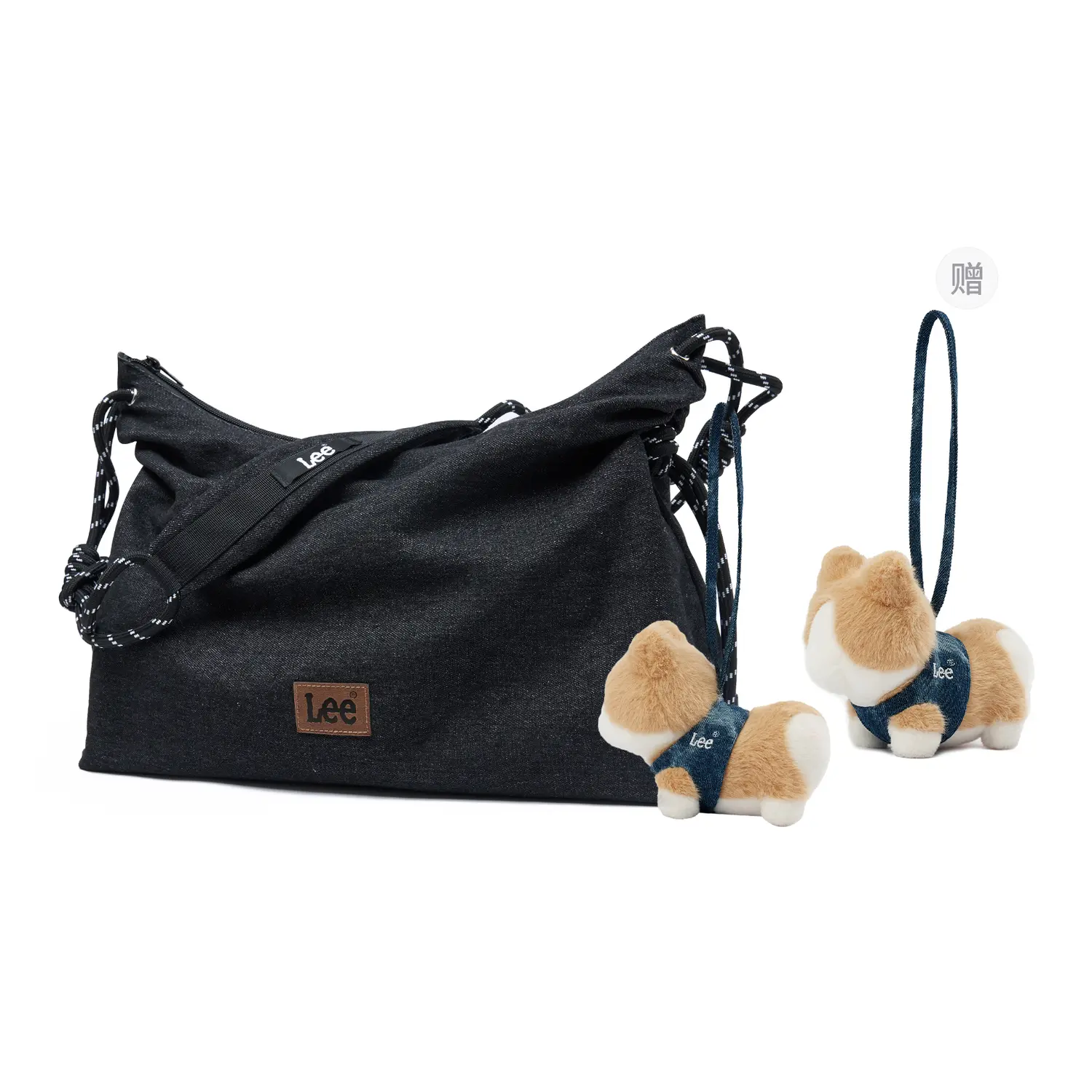 Lee Джимовая американская винтажная сумка через плечо, средняя унисекс джимсовая синяя/черная/хаки, Black+Corgi Charm
Lee Джимовая американская винтажная сумка через плечо, средняя унисекс джимсовая синяя/черная/хаки, Black+Corgi Charm