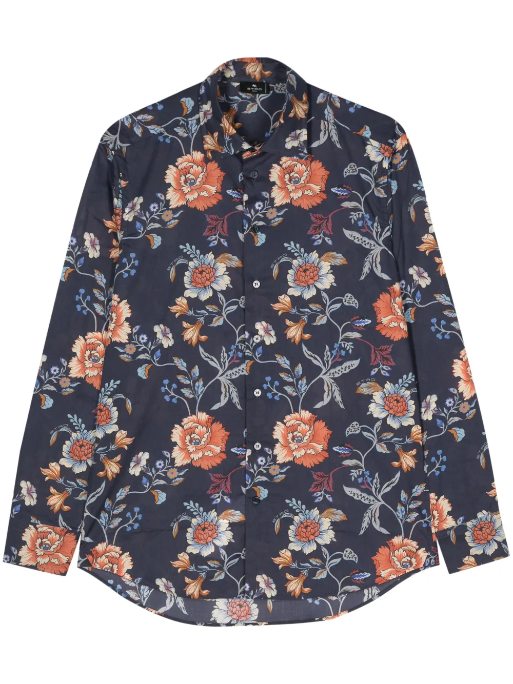 Рубашка с цветочным принтом ETRO, синий 
Рубашка с цветочным принтом ETRO, синий