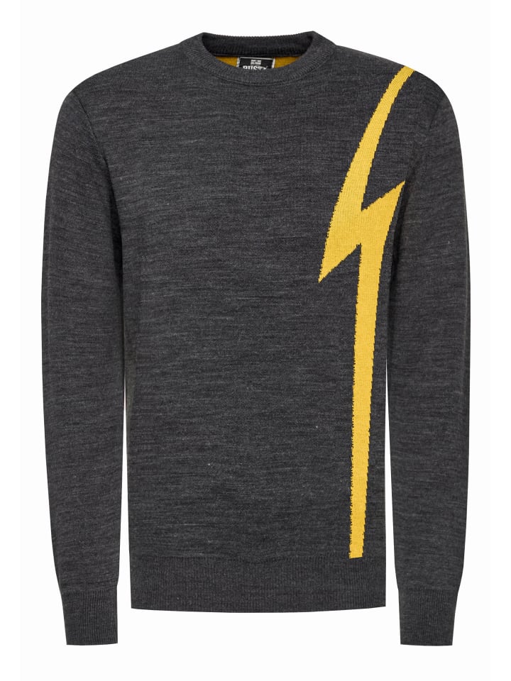 Rusty Neal Вязаный свитер Flash с круглым вырезом, антрацитово-желтого цвета
Rusty Neal Вязаный свитер Flash с круглым вырезом, антрацитово-желтого цвета