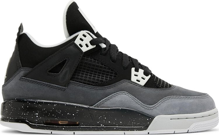 Кроссовки Air Jordan 4 Retro GS Fear, черный 
Кроссовки Air Jordan 4 Retro GS Fear, черный