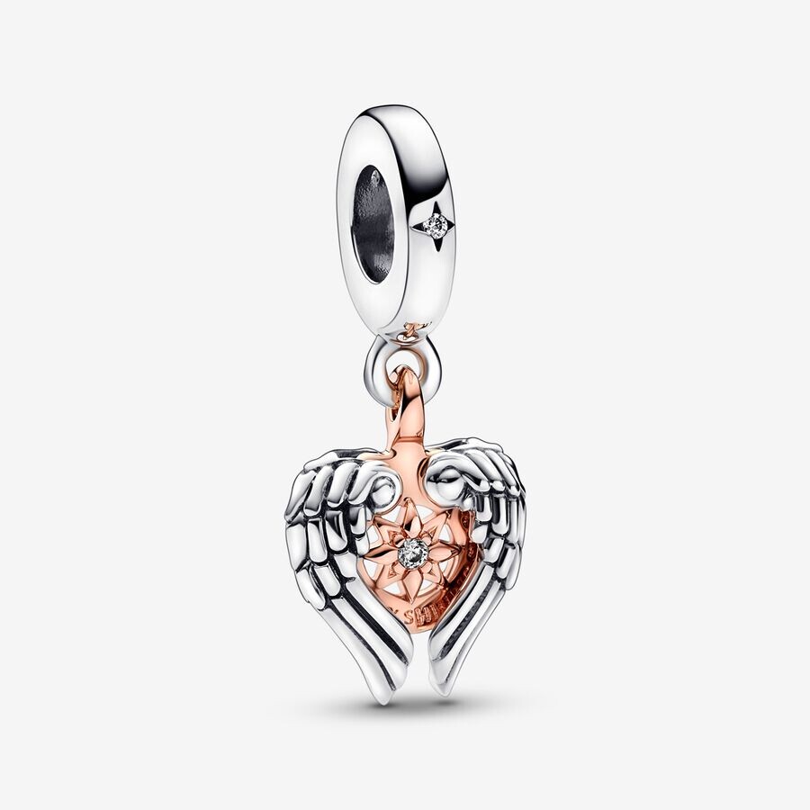 Шарм Pandora Celestial Compass Angel Wings Dangle, серебро/розовое золото
Шарм Pandora Celestial Compass Angel Wings Dangle, серебро/розовое золото