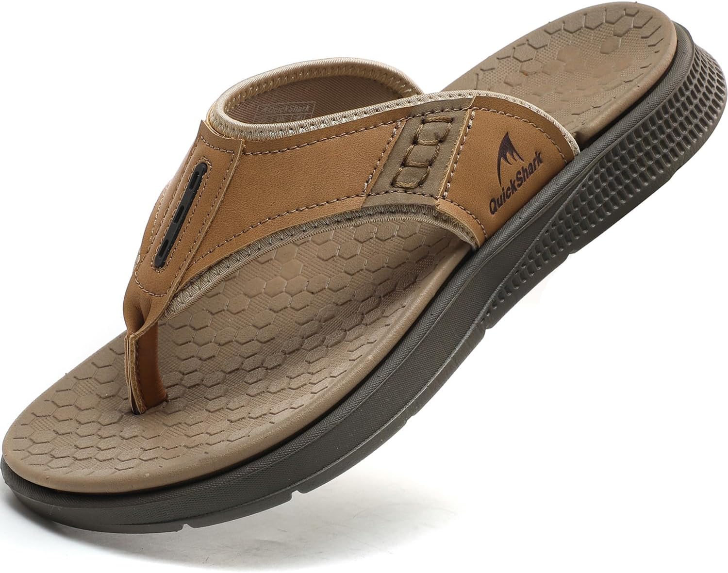 Мужские шлепанцы Quickshark с кожаной подошвой и поддержкой свода стопы, пляжные сандалии, хаки
Мужские шлепанцы Quickshark с кожаной подошвой и поддержкой свода стопы, пляжные сандалии, хаки