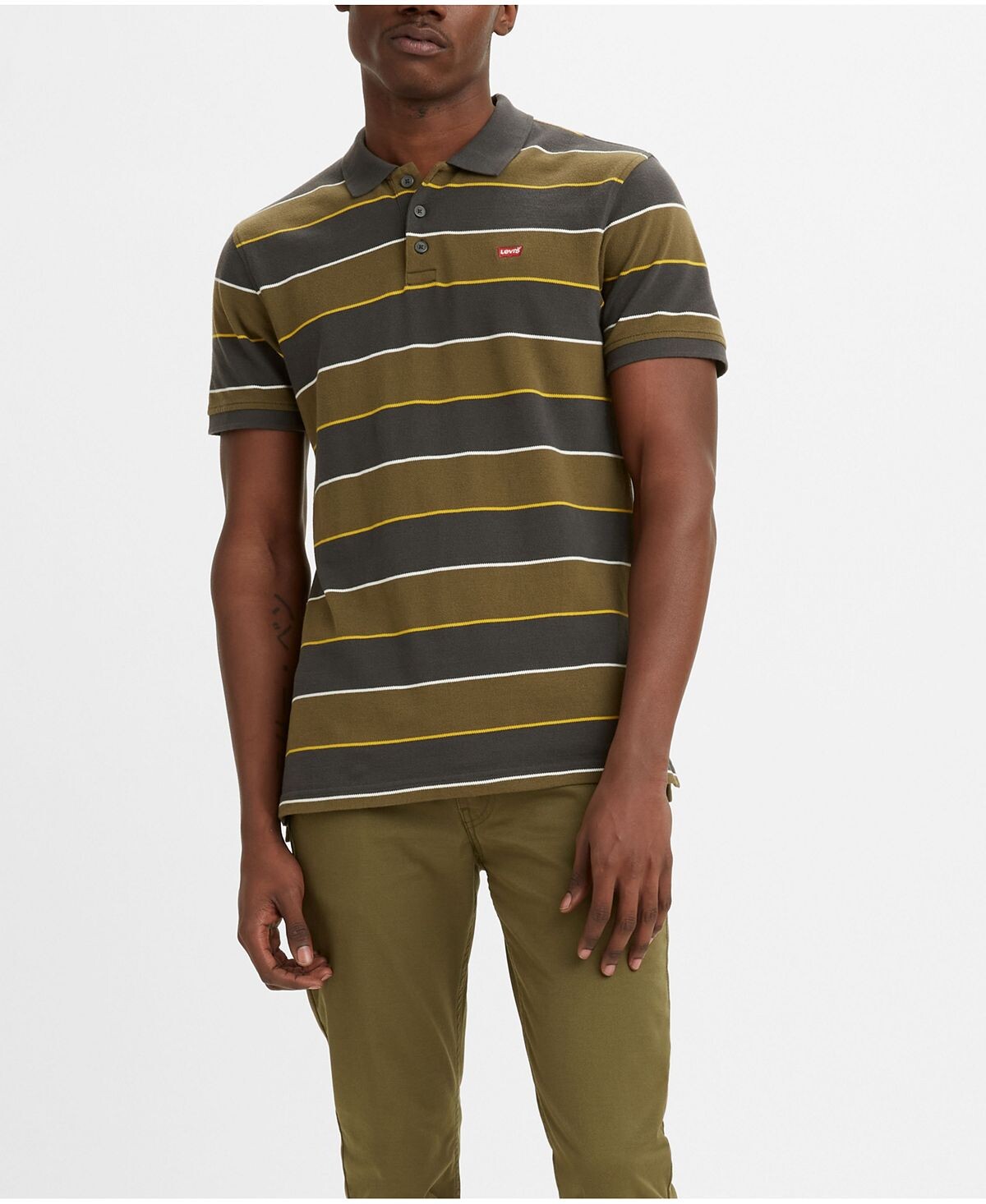 Мужская рубашка поло с коротким рукавом, стандартный крой, housemark Levi's, мульти
Мужская рубашка поло с коротким рукавом, стандартный крой, housemark Levi's, мульти