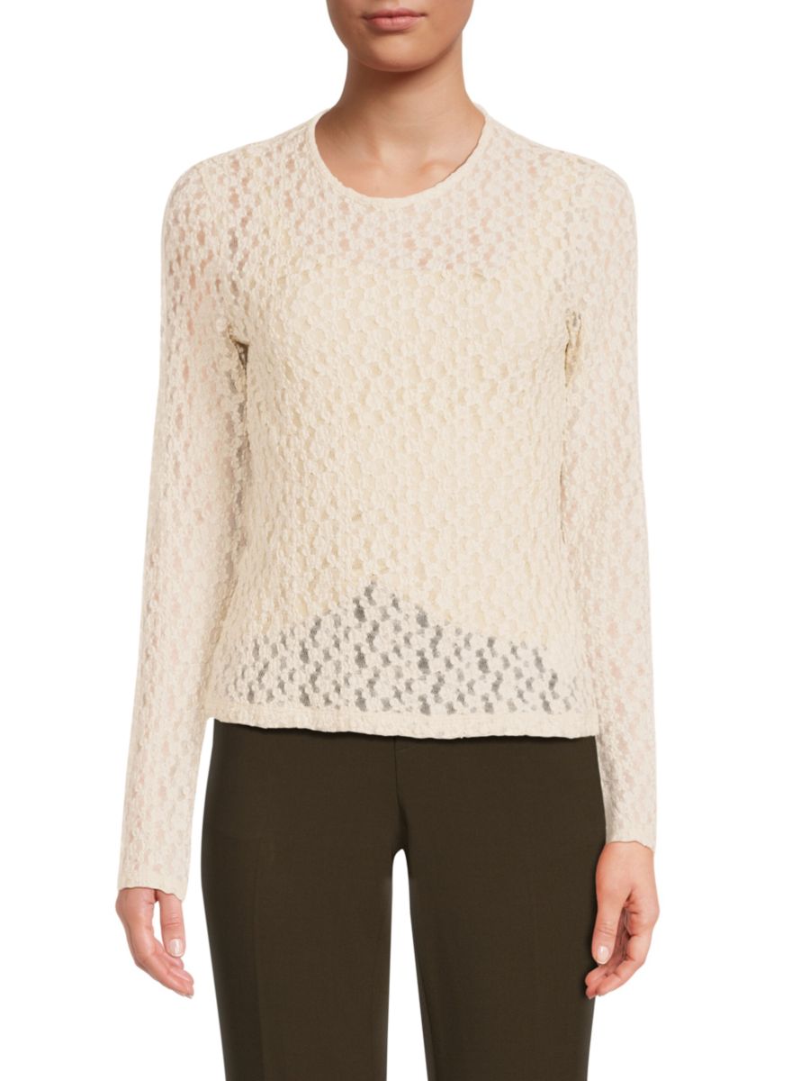 Топ с цветочным принтом и сборками Vince, цвет White Sand
Топ с цветочным принтом и сборками Vince, цвет White Sand