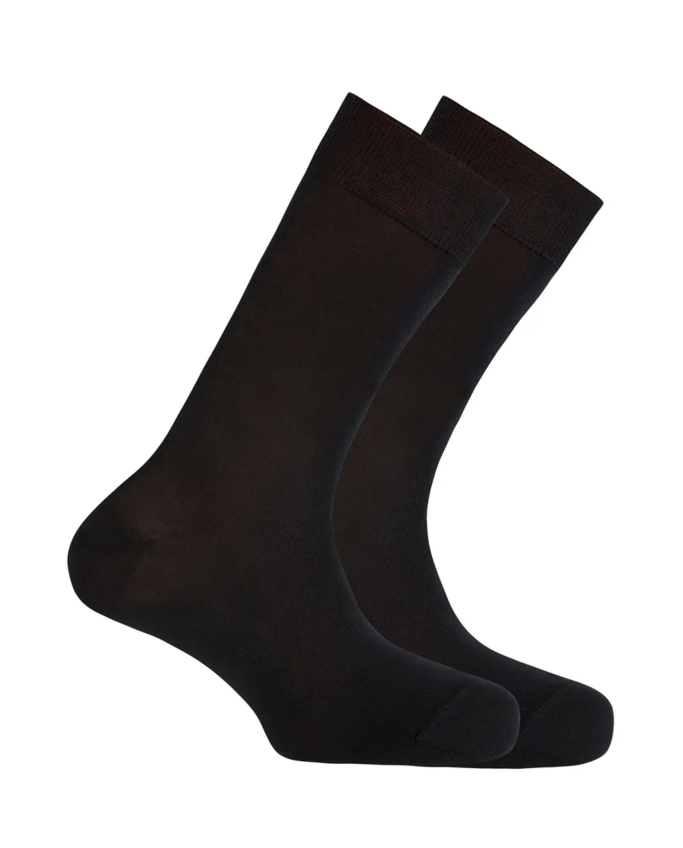 В упаковке 2 пары мужских носков из мерсеризованного хлопка черного цвета Punto Blanco, черный
В упаковке 2 пары мужских носков из мерсеризованного хлопка черного цвета Punto Blanco, черный