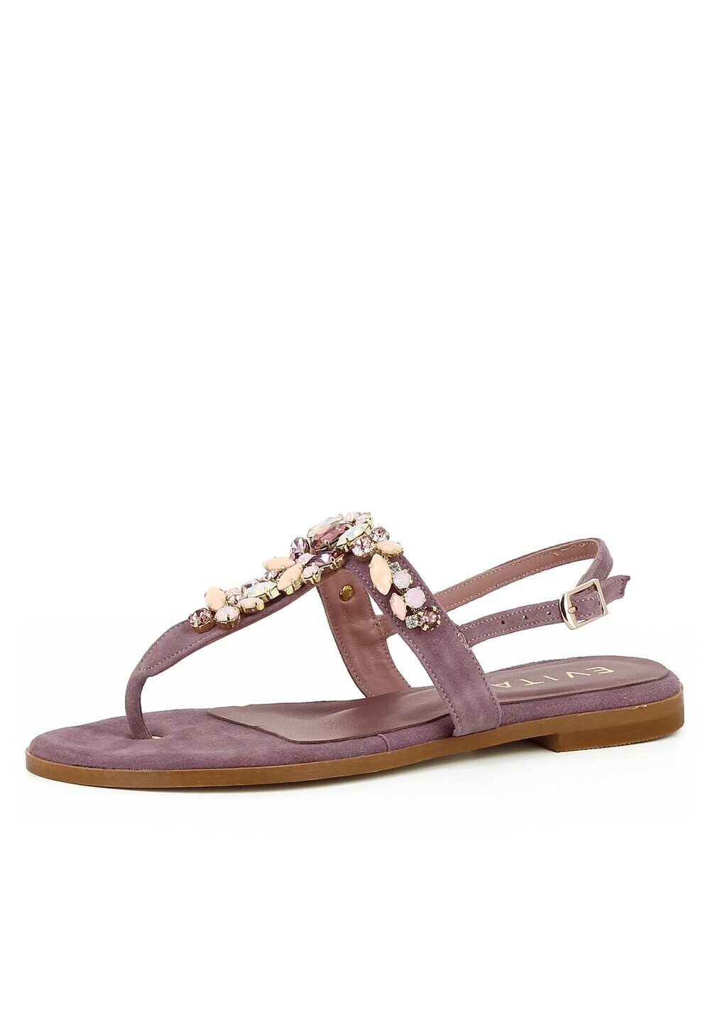 Сандалии с Т-образным ремешком Evita OLIMPIA, темно фиолетовый 
Сандалии с Т-образным ремешком Evita OLIMPIA, темно фиолетовый