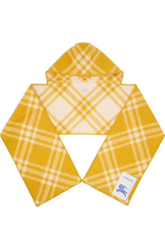 Burberry Шерстяной шарф с капюшоном в желтую клетку
Burberry Шерстяной шарф с капюшоном в желтую клетку