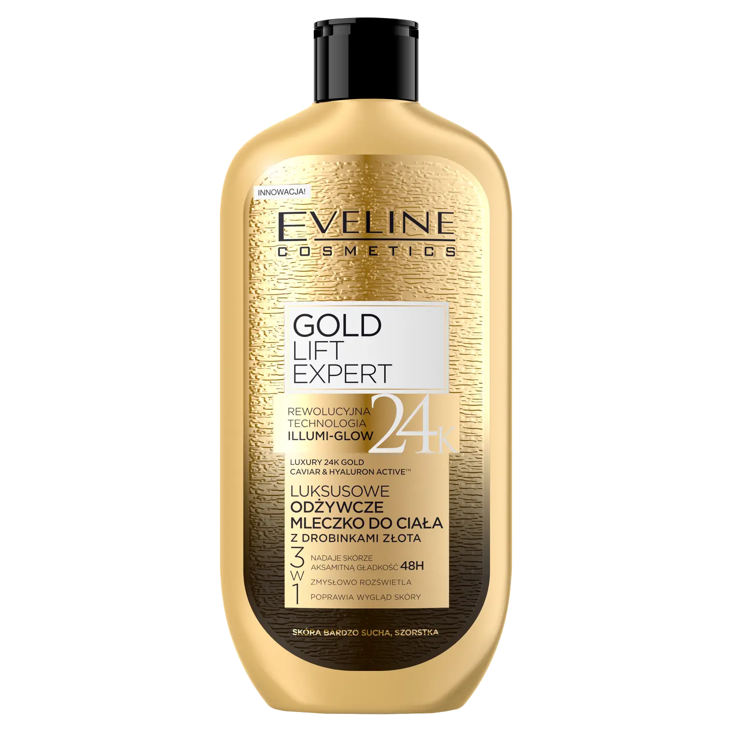 Eveline Cosmetics Gold Lift Expert питательное молочко для тела с частицами золота, 350 мл
Eveline Cosmetics Gold Lift Expert питательное молочко для тела с частицами золота, 350 мл
