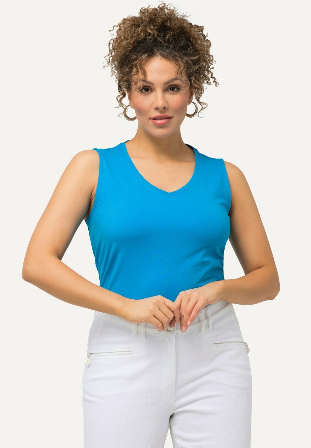 Топ V-AUSSCHNITT ÄRMELLOS Ulla Popken, синий
Топ V-AUSSCHNITT ÄRMELLOS Ulla Popken, синий