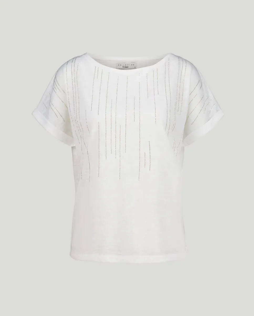 Женская футболка с короткими рукавами и заклепками Woman El Corte Inglés, цвет 120 Crudo
Женская футболка с короткими рукавами и заклепками Woman El Corte Inglés, цвет 120 Crudo