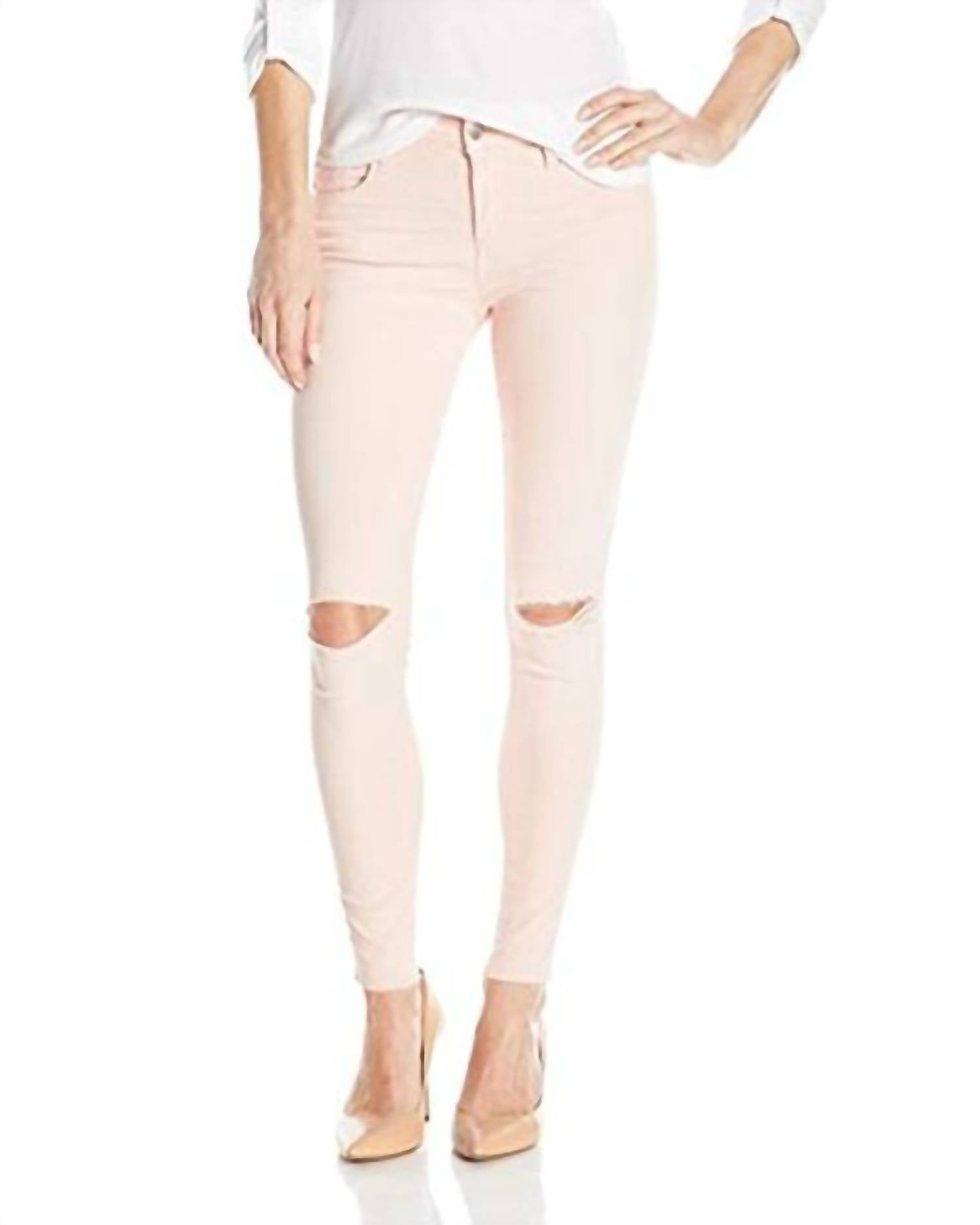 Джинсы Icon средней посадки с рваными коленями и скинни в цвете Melon Pink JOE'S Jeans
Джинсы Icon средней посадки с рваными коленями и скинни в цвете Melon Pink JOE'S Jeans