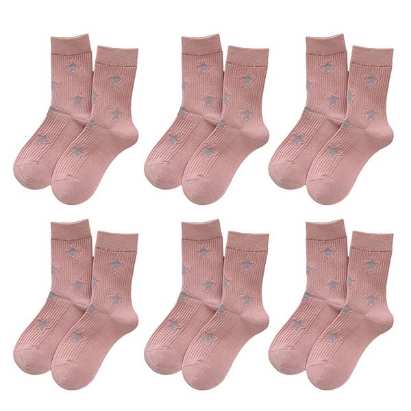 Женские носки Star Patterned 6pk Soft Crew Anna-Kaci, Pink
Женские носки Star Patterned 6pk Soft Crew Anna-Kaci, Pink