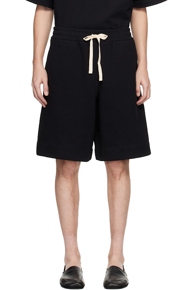 Хлопковые махровые шорты Jil Sander, черный
Хлопковые махровые шорты Jil Sander, черный