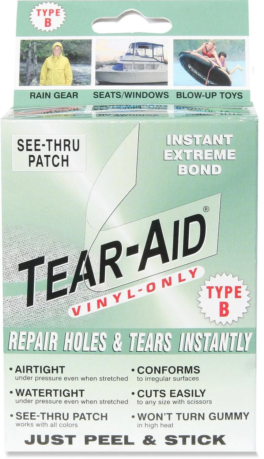 Набор заплаток Tear-Aid тип B TEAR-AID, None
Набор заплаток Tear-Aid тип B TEAR-AID, None