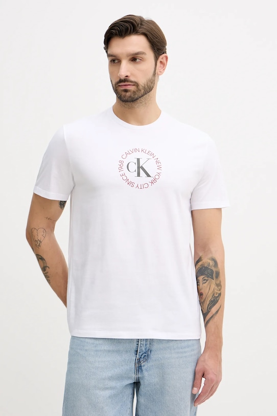Хлопковая футболка Calvin Klein Jeans, белый
Хлопковая футболка Calvin Klein Jeans, белый