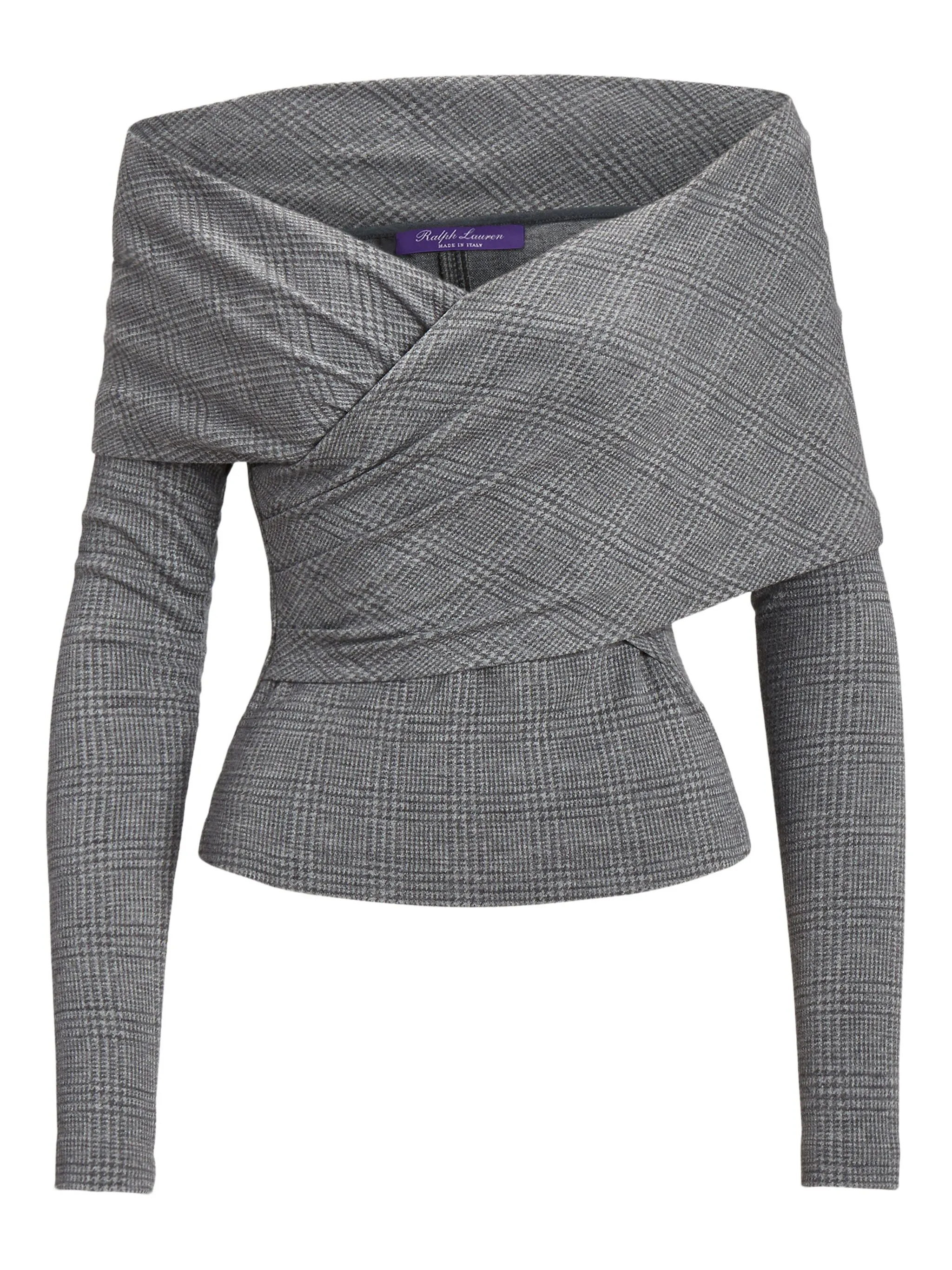 Топ с открытыми плечами и длинными рукавами Ralph Lauren Collection, серый
Топ с открытыми плечами и длинными рукавами Ralph Lauren Collection, серый