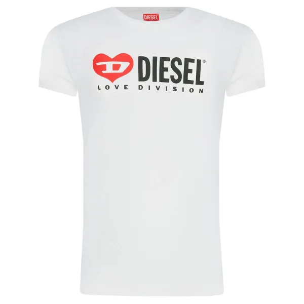 Футболка стандартного кроя Diesel, белый 
Футболка стандартного кроя Diesel, белый