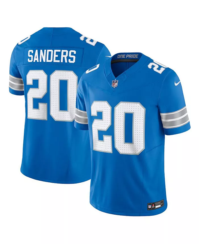 Мужская альтернативная лимитированная джерси Detroit Lions Vapor F.U.S.E. Barry Sanders Nike, синий
Мужская альтернативная лимитированная джерси Detroit Lions Vapor F.U.S.E. Barry Sanders Nike, синий