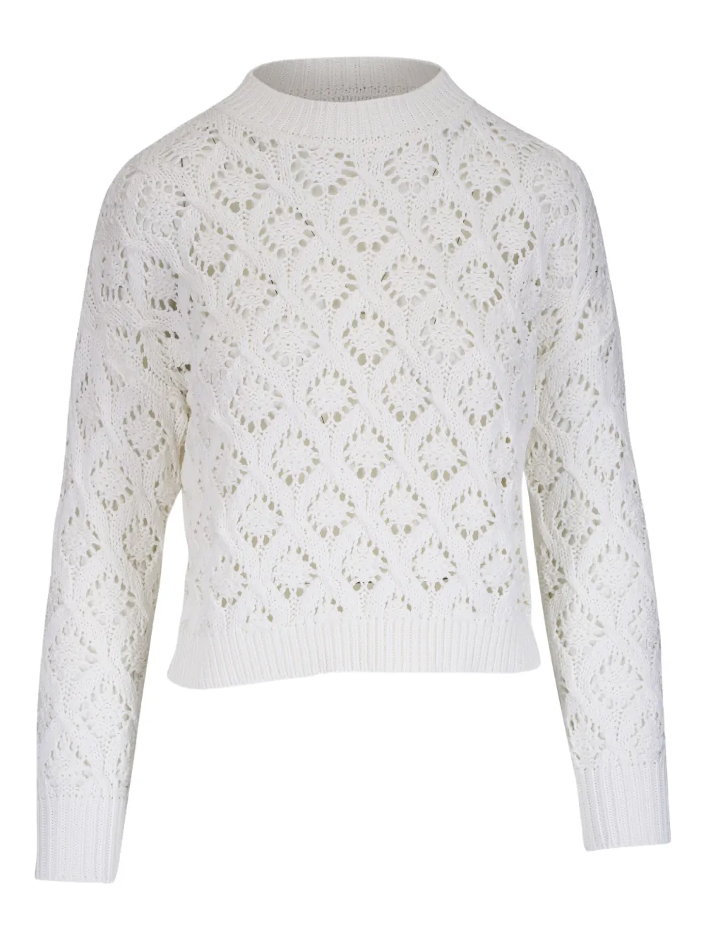 Джемпер рыхлой вязки Kinross Cashmere, белый
Джемпер рыхлой вязки Kinross Cashmere, белый