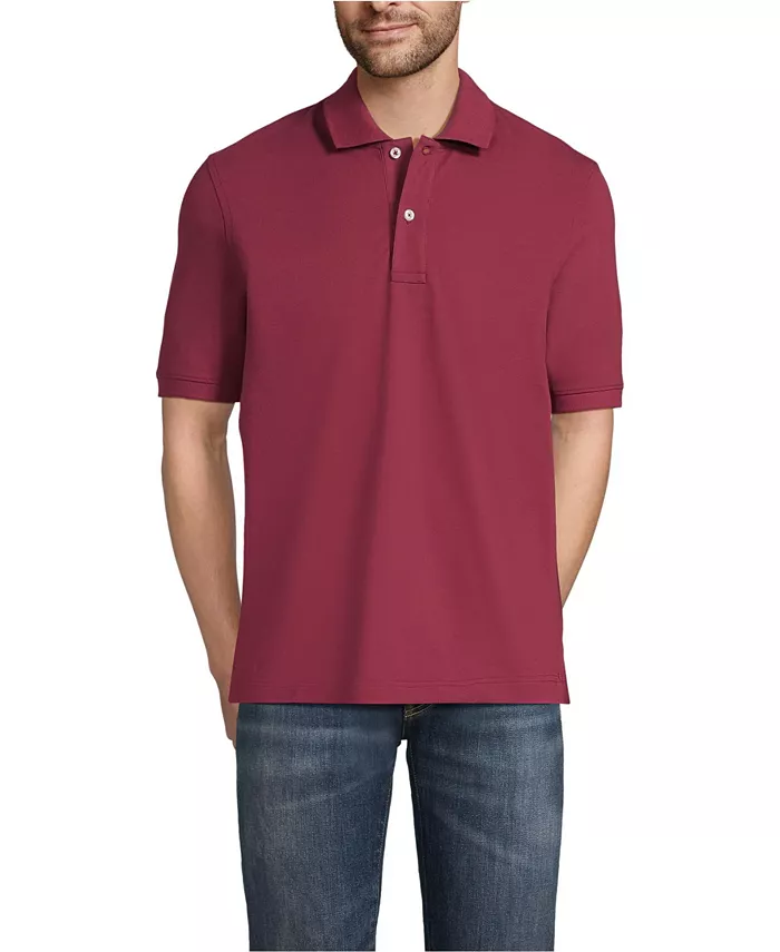 Мужская поло с коротким рукавом из сетчатой пике, созданная для комфорта Lands' End, красный
Мужская поло с коротким рукавом из сетчатой пике, созданная для комфорта Lands' End, красный