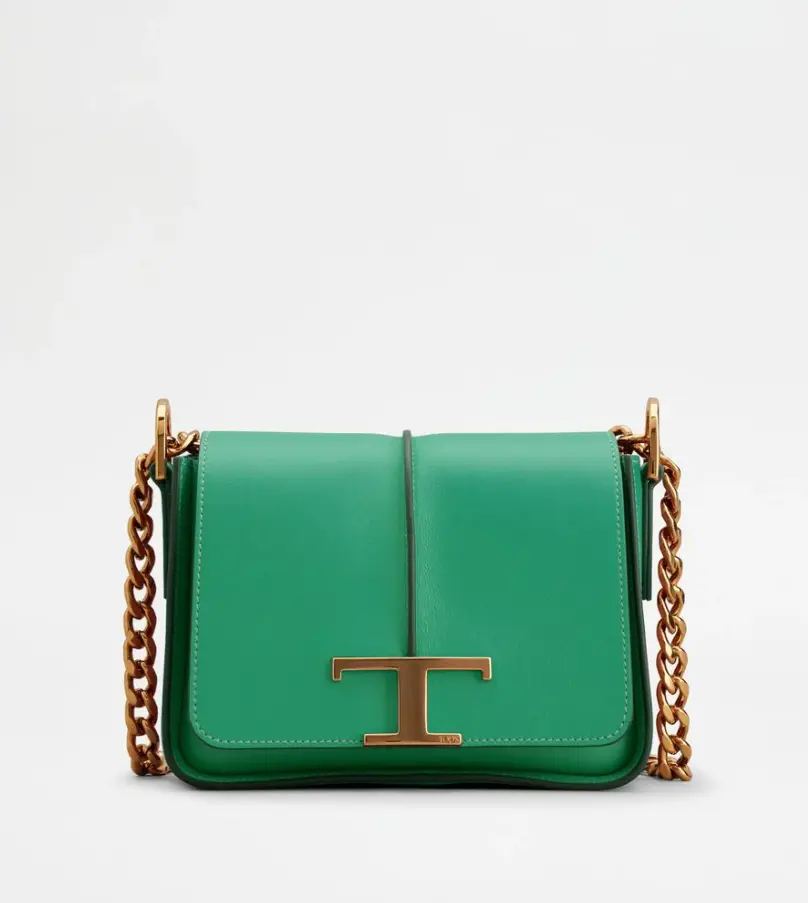Миниатюрная кожаная сумка-кроссбоди T Timeless TOD's, зеленый
Миниатюрная кожаная сумка-кроссбоди T Timeless TOD's, зеленый
