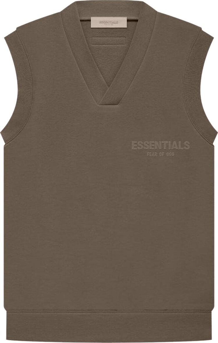 Жилет Fear of God Essentials V Neck Vest 'Wood', коричневый 
Жилет Fear of God Essentials V Neck Vest 'Wood', коричневый