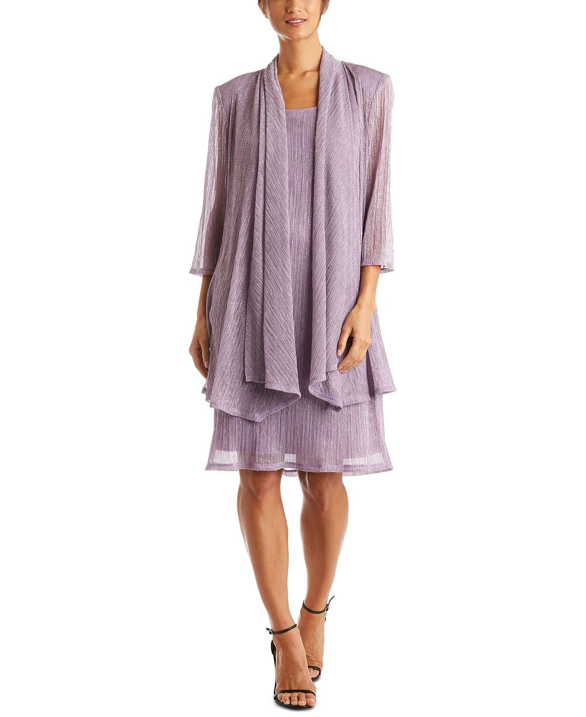 Металлизированное платье и куртка без рукавов R & M Richards, мульти
Металлизированное платье и куртка без рукавов R & M Richards, мульти