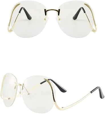 Круглые солнцезащитные очки без оправы с металлическим каркасом для женщин, градиентные линзы, увеличенное зеркало, защита от ультрафиолета UV400 MTZJH, C5
Круглые солнцезащитные очки без оправы с металлическим каркасом для женщин, градиентные линзы, увеличенное зеркало, защита от ультрафиолета UV400 MTZJH, C5