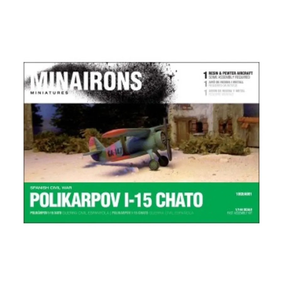 Поликарпов И-15 Истребитель Чато, Spanish Civil War - Vehicles (1:144)
Поликарпов И-15 Истребитель Чато, Spanish Civil War - Vehicles (1:144)