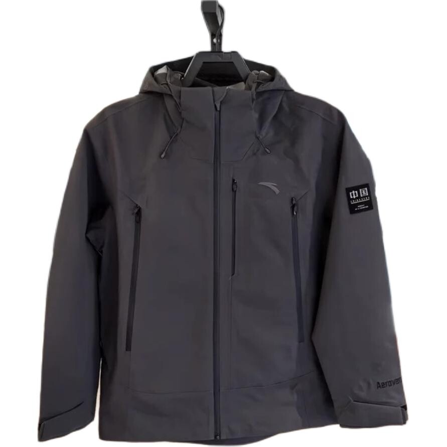 Разнообразие Тренировочная коллекция Ветровка мужская Дымчатая черный Пепельная Anta