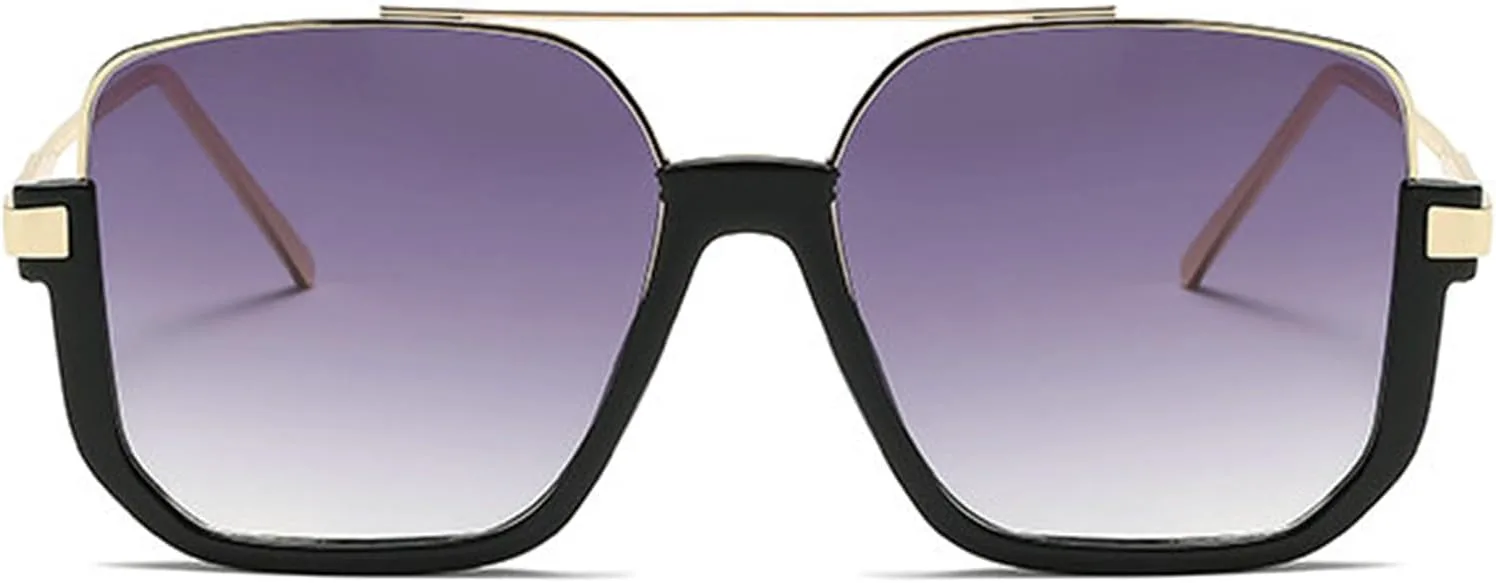 Willochra Модные большие квадратные женские солнцезащитные очки с двойной перемычкой, винтажные, в полуободковой оправе, панк, мужские очки для активного отдыха, C4
Willochra Модные большие квадратные женские солнцезащитные очки с двойной перемычкой, винтажные, в полуободковой оправе, панк, мужские очки для активного отдыха, C4