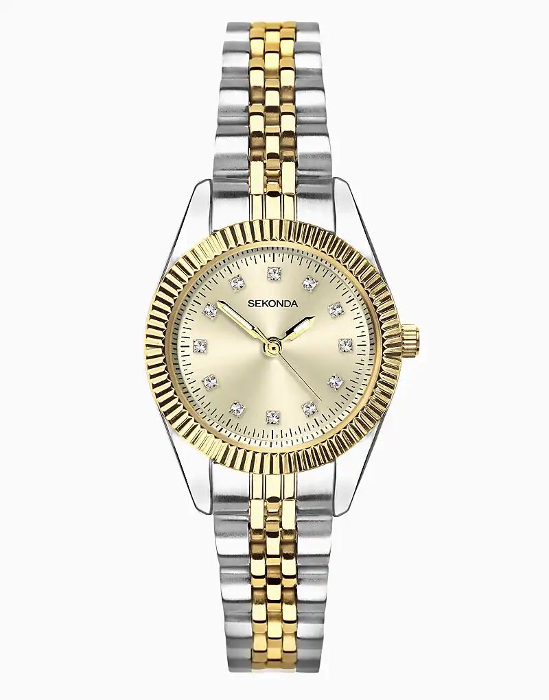 Круглые двухцветные часы Sekonda francis 26 мм в серебряном корпусе 
Круглые двухцветные часы Sekonda francis 26 мм в серебряном корпусе