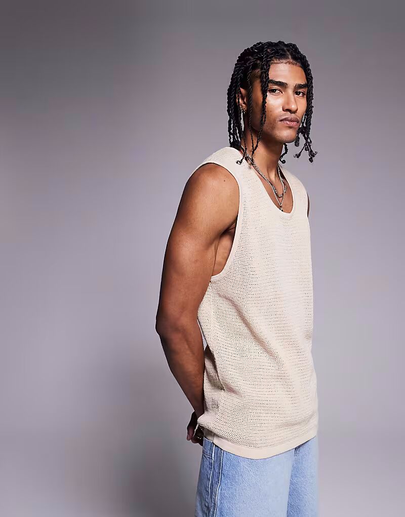 Майка свободного кроя ADPT в кремово-белом цвете
Майка свободного кроя ADPT в кремово-белом цвете