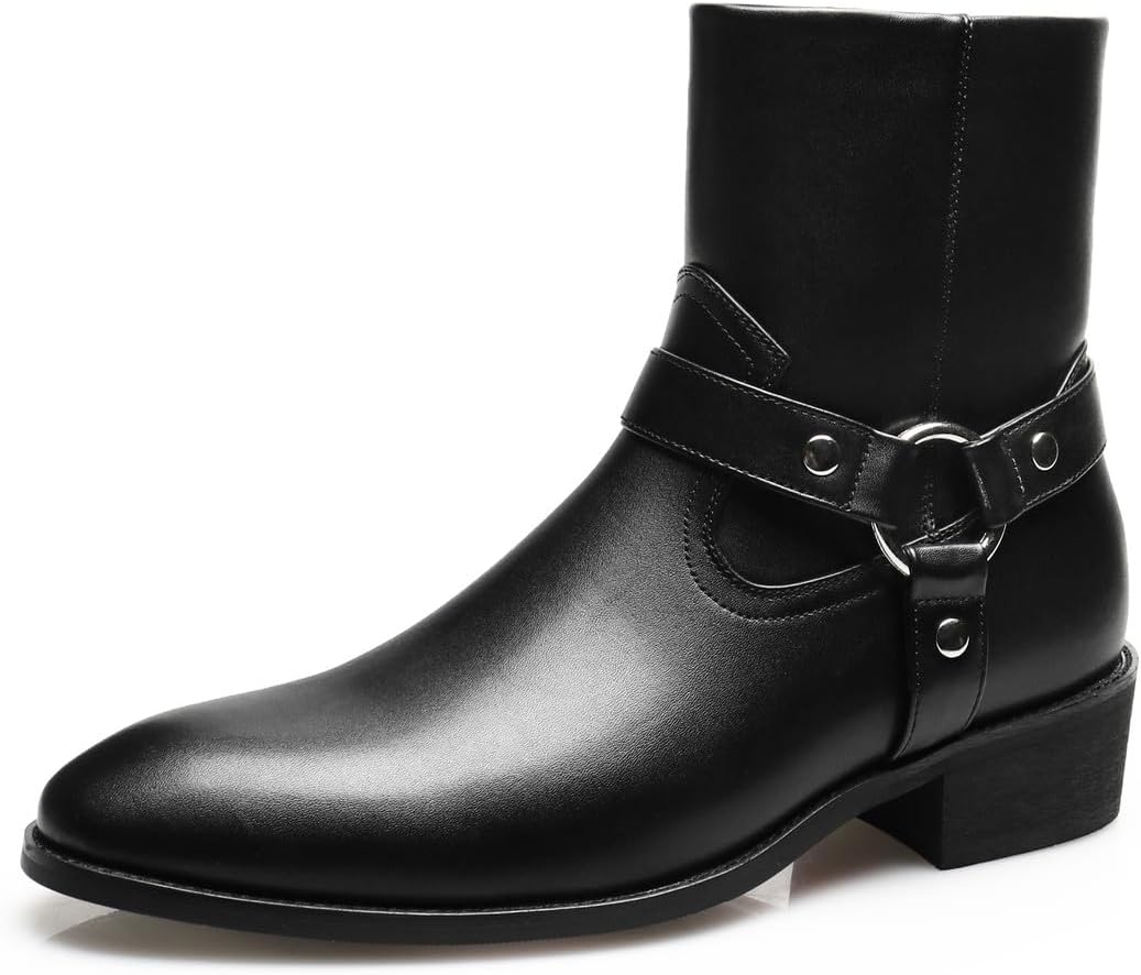 Мужские стильные ботильоны Chelsea Santimon, заостренный носок, боковая молния, ремешок с пряжкой, черные, коричневые
Мужские стильные ботильоны Chelsea Santimon, заостренный носок, боковая молния, ремешок с пряжкой, черные, коричневые