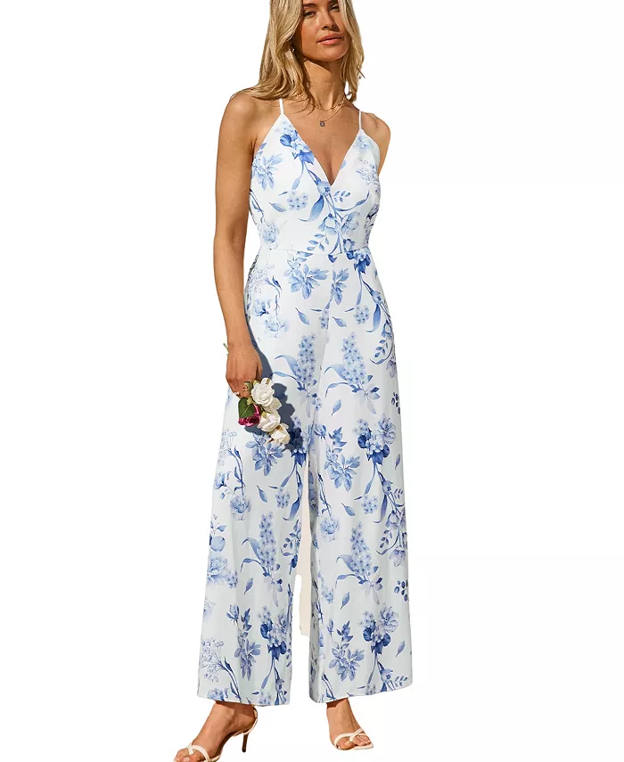 Женский комбинезон Icy Blooms с цветочным принтом Cupshe, белый 
Женский комбинезон Icy Blooms с цветочным принтом Cupshe, белый