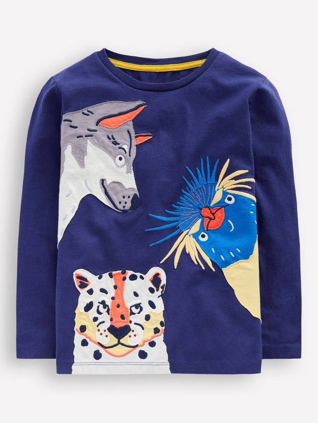 Детская хлопковая футболка с длинным рукавом и животными Mini Boden
Детская хлопковая футболка с длинным рукавом и животными Mini Boden