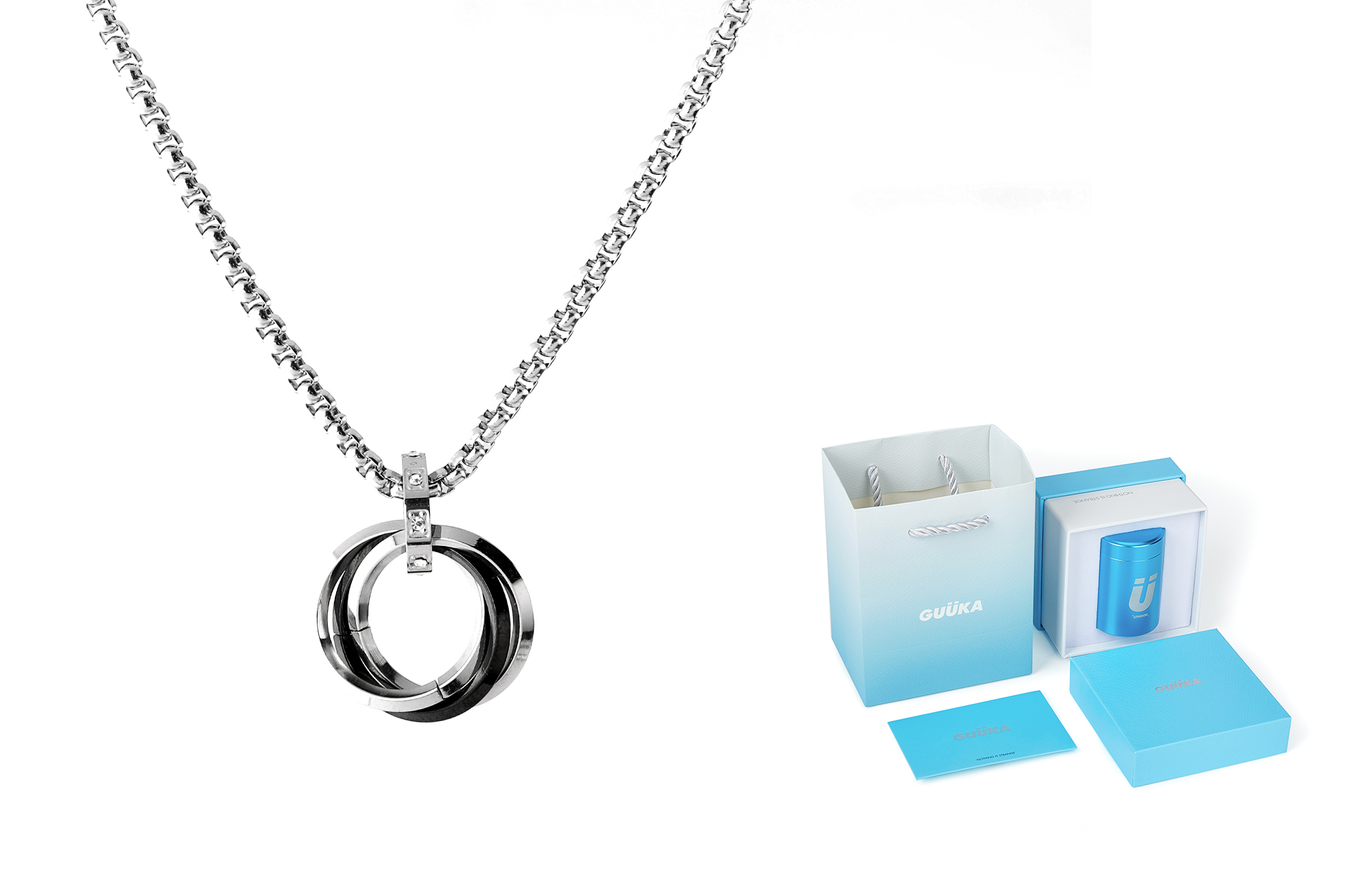 Guuka Серебряное колье из нержавеющей стали унисекс
Guuka Серебряное колье из нержавеющей стали унисекс