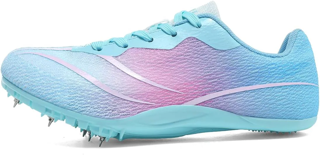 Беговые шиповки для женщин Track Spike Shoes Беговая обувь для мужчин Унисекс Беговые и легкоатлетические кроссовки для спринта и дистанционного бега с 7 шипами TauLene, светло-розовый
Беговые шиповки для женщин Track Spike Shoes Беговая обувь для мужчин Унисекс Беговые и легкоатлетические кроссовки для спринта и дистанционного бега с 7 шипами TauLene, светло-розовый