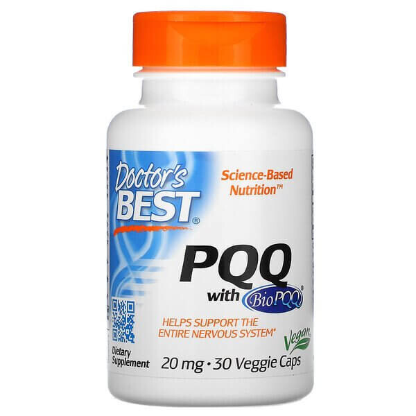 PQQ с BioPQQ, Doctor's Best, 20 мг, 30 растительных капсул
PQQ с BioPQQ, Doctor's Best, 20 мг, 30 растительных капсул