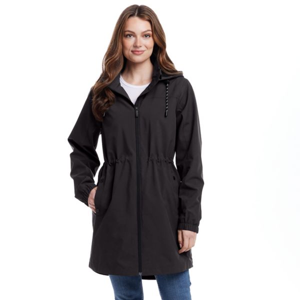 Женская анорак-куртка с капюшоном Weathercast, черный 
Женская анорак-куртка с капюшоном Weathercast, черный