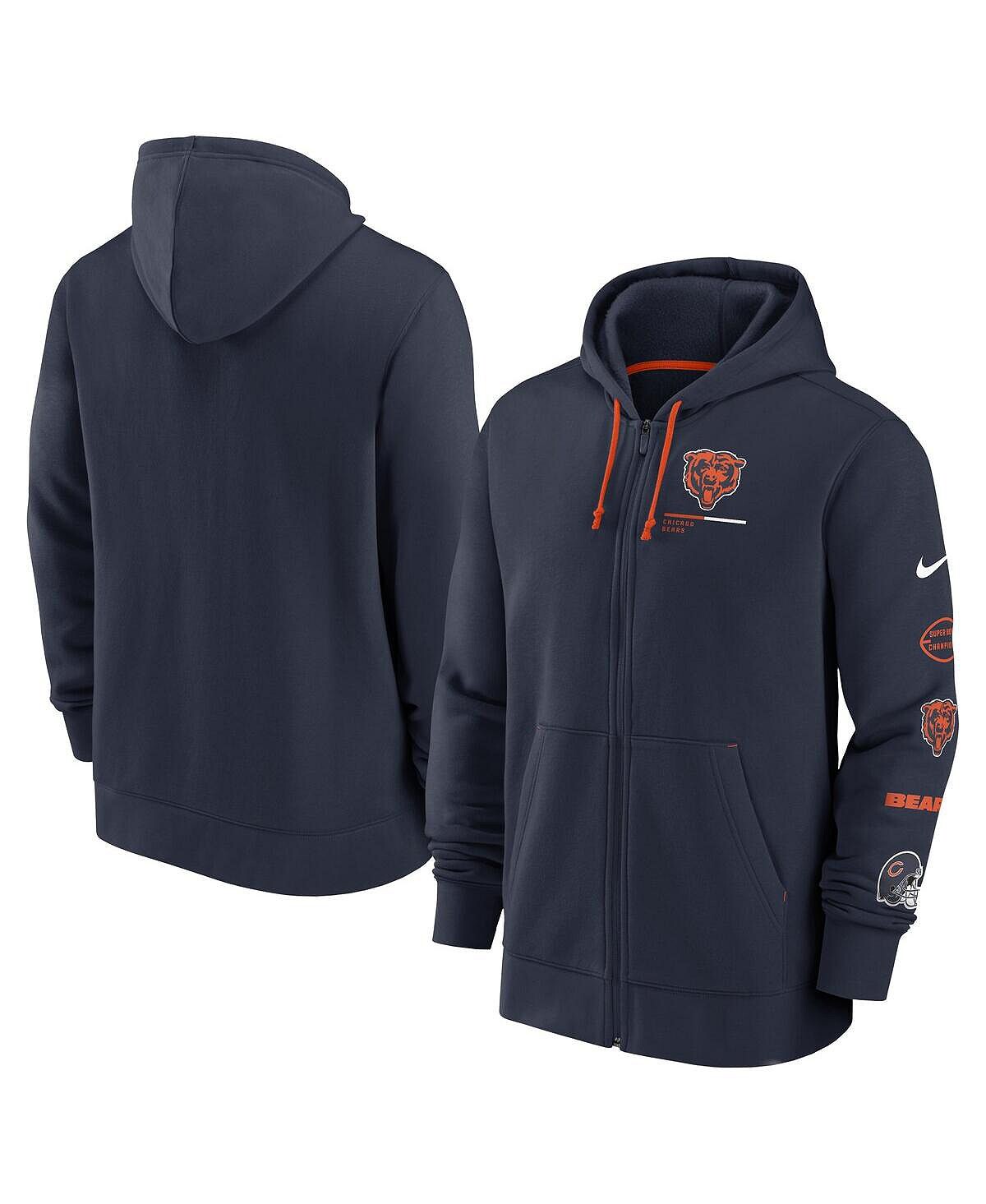 Мужская темно-синяя толстовка с капюшоном chicago bears surrey с молнией во всю длину Nike, синий
Мужская темно-синяя толстовка с капюшоном chicago bears surrey с молнией во всю длину Nike, синий