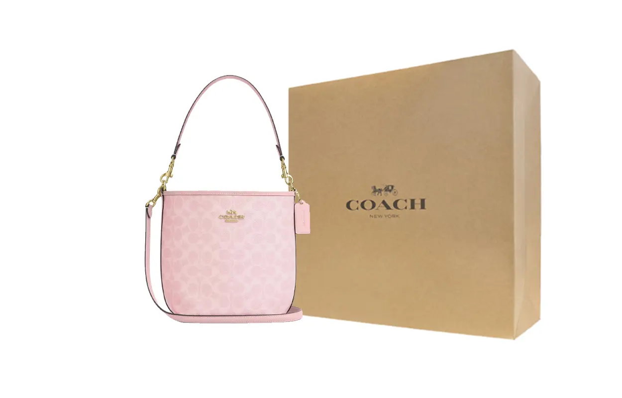 COACH Городская ведерко сумка из кожи с покрытием Маленький размер Женская розовая
COACH Городская ведерко сумка из кожи с покрытием Маленький размер Женская розовая