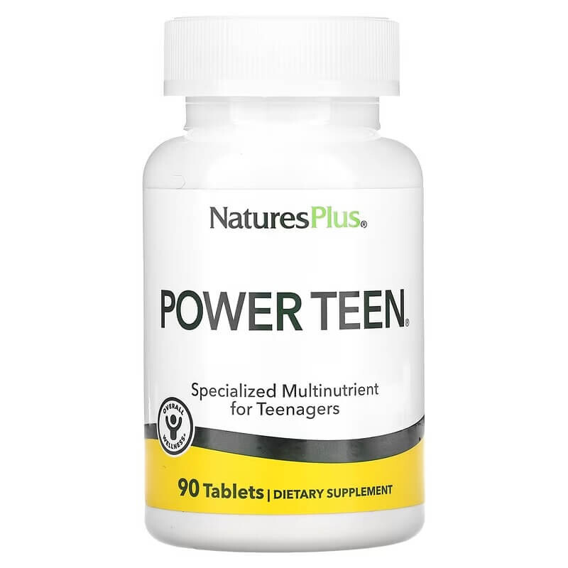 Мультивитамины для подростков NaturesPlus Power Teen, 90 таблеток