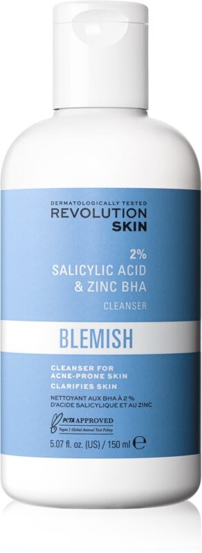 Отшелушивающая очищающая эмульсия для проблемной кожи Revolution Skincare Blemish 2% Salicylic Acid & Zinc BHA
Отшелушивающая очищающая эмульсия для проблемной кожи Revolution Skincare Blemish 2% Salicylic Acid & Zinc BHA
