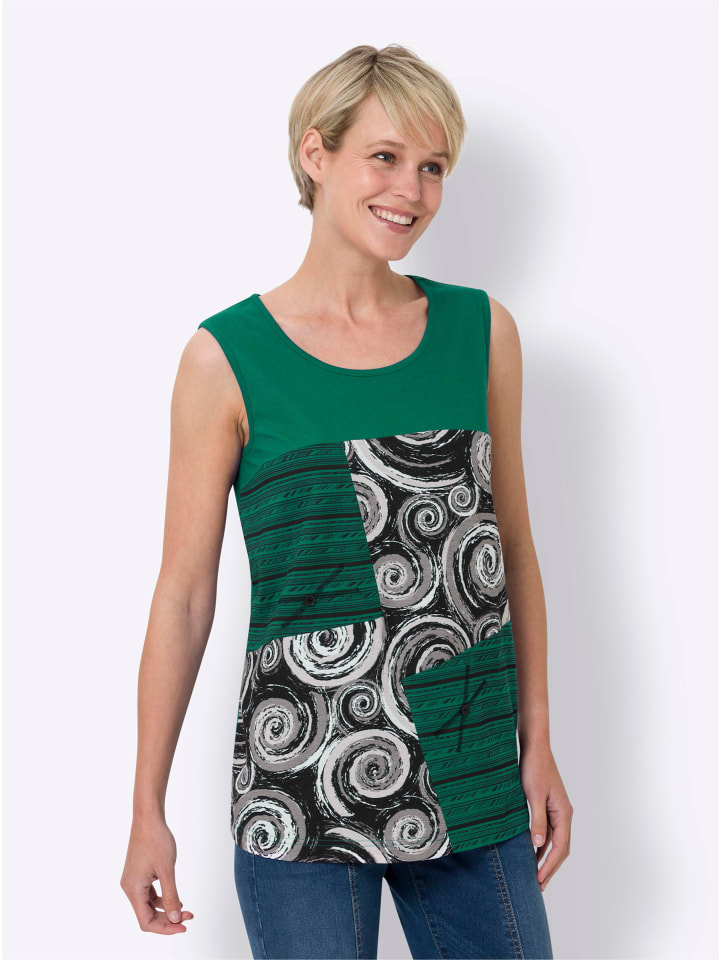 Топ Sieh an!, зеленый
Топ Sieh an!, зеленый