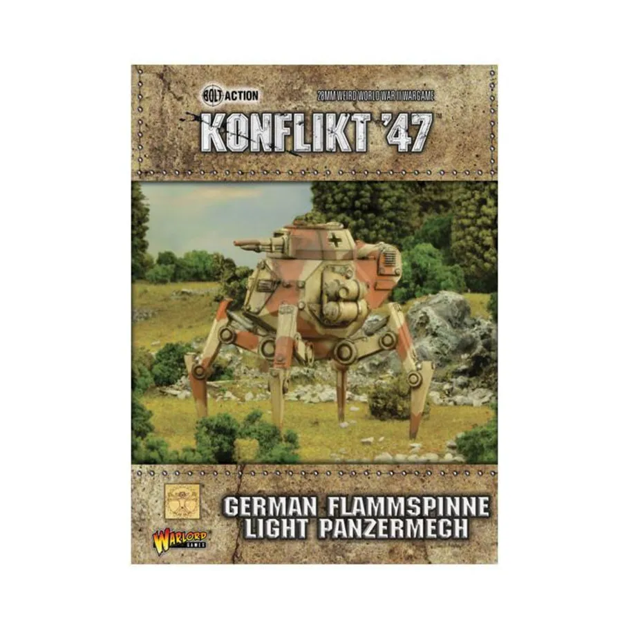 Легкий танковый мех «Фламмспинн», Konflikt '47 - German Army (28mm) (Warlord Games)
Легкий танковый мех «Фламмспинн», Konflikt '47 - German Army (28mm) (Warlord Games)