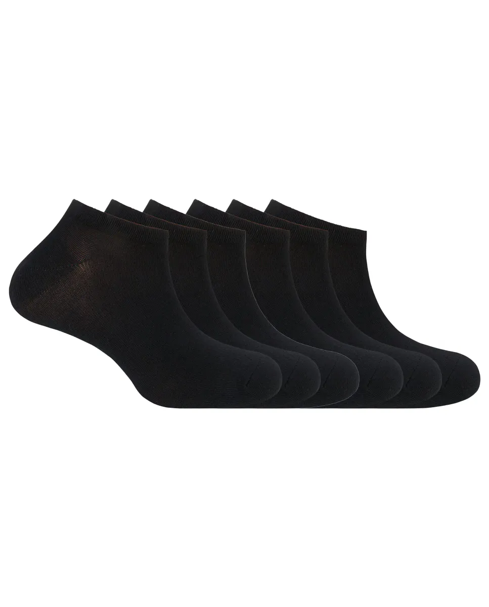 В упаковке 6 пар мужских хлопковых носков черного цвета Punto Blanco
В упаковке 6 пар мужских хлопковых носков черного цвета Punto Blanco