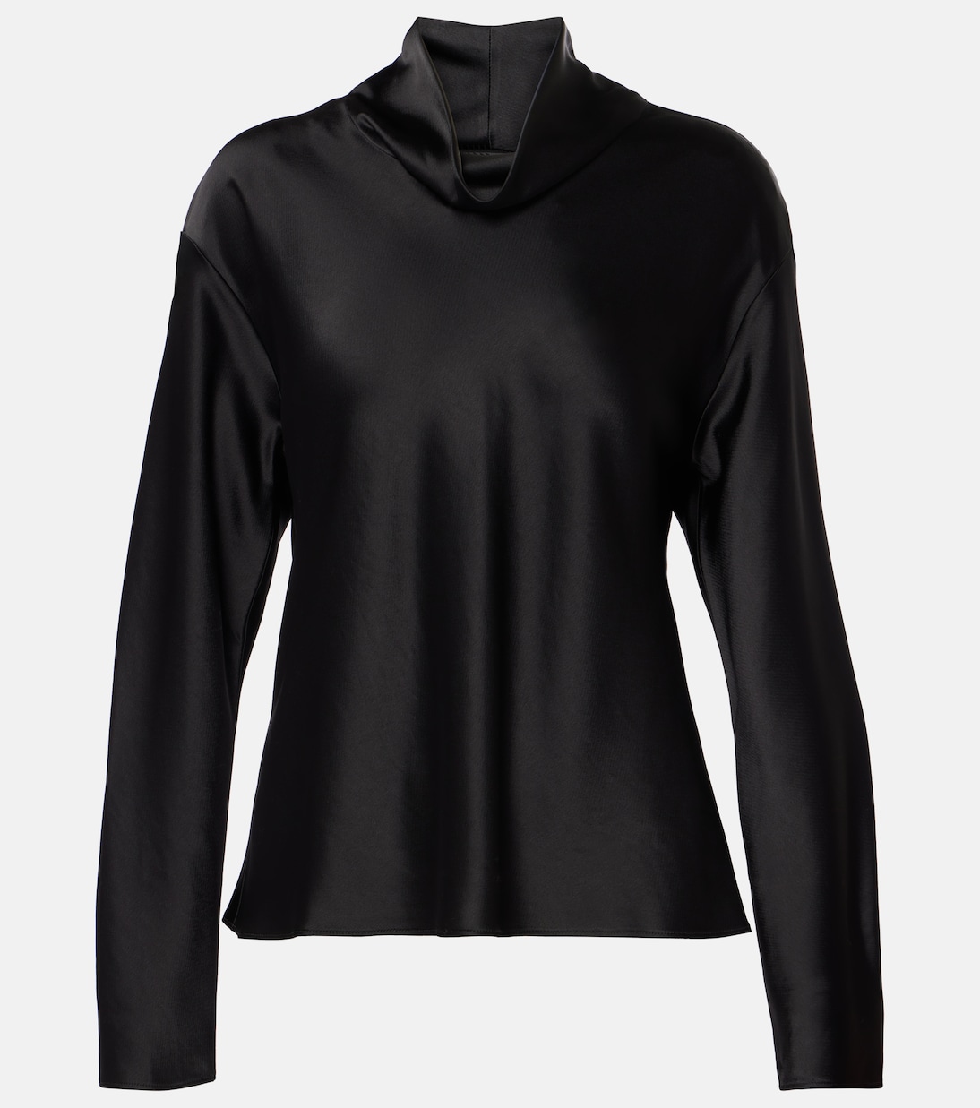 Атласный топ с завязками Leset, черный 
Атласный топ с завязками Leset, черный